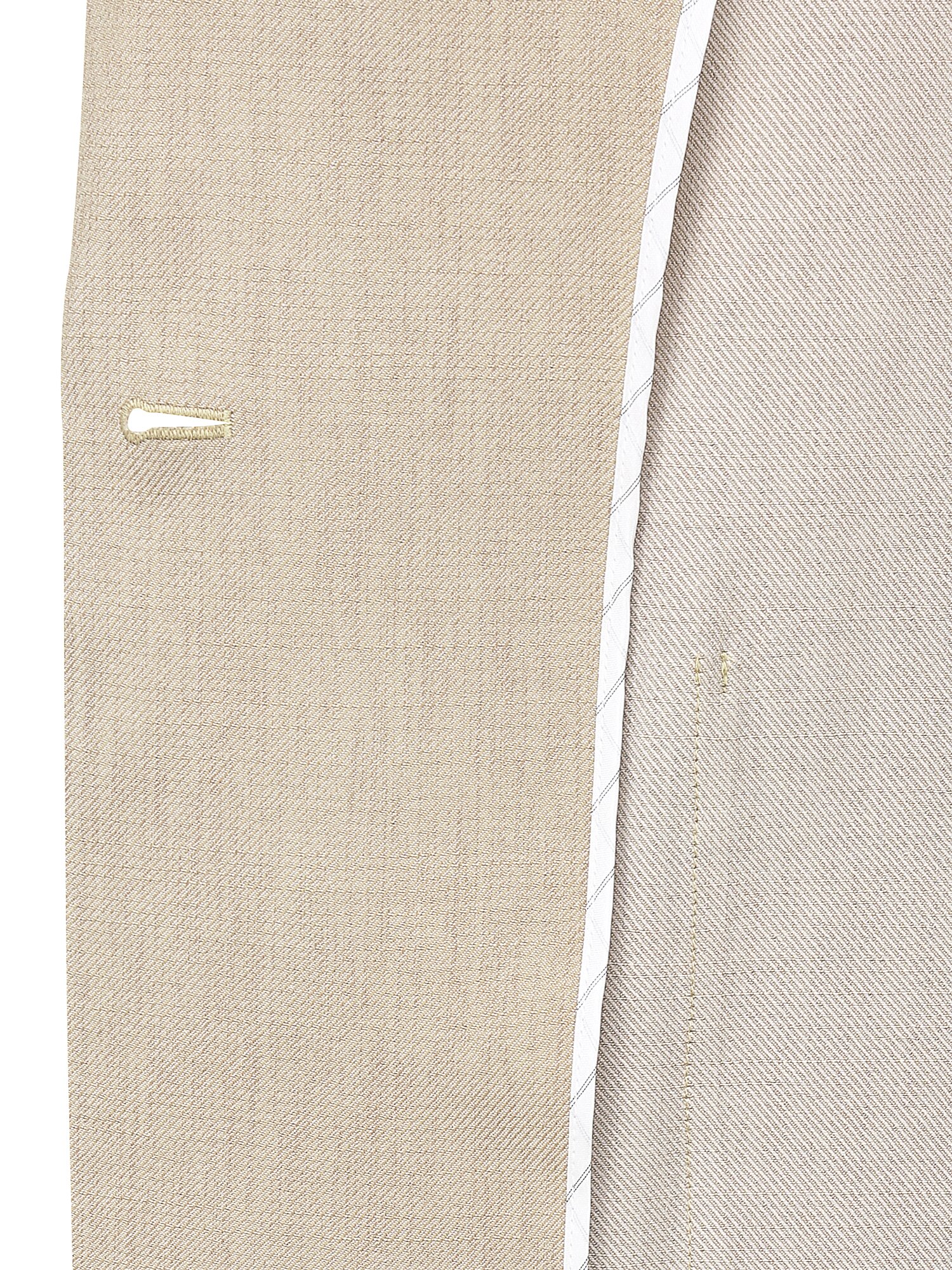 린넨 아웃 포켓 원버튼 재킷 (DARK BEIGE)