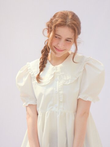 Sophie Fleur Collar Blouse_WHITE
