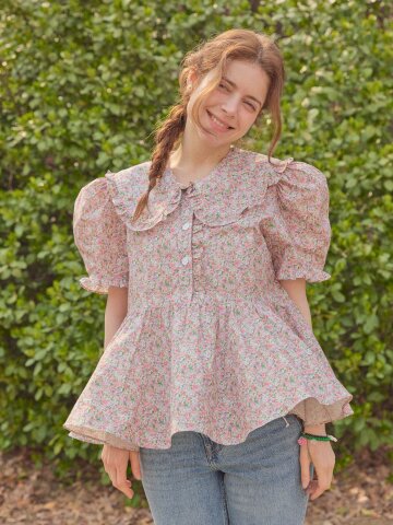 Sophie Fleur Collar Blouse_PINK