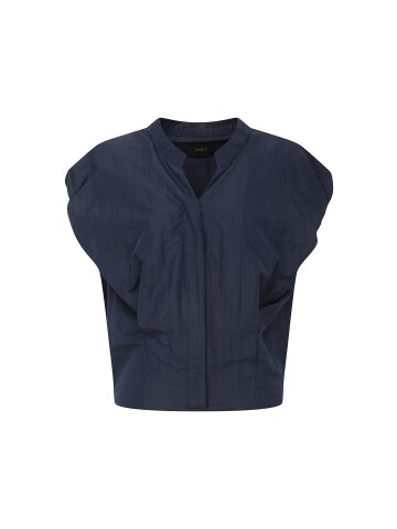 볼륨 슬리브 슬릿넥 점퍼 