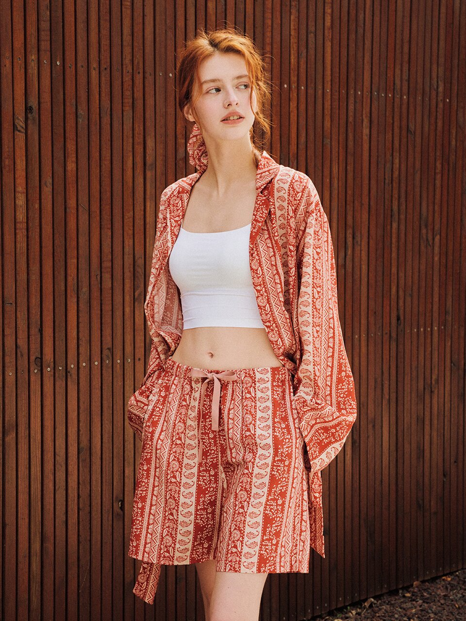 할레아 반바지 레드 (40수).