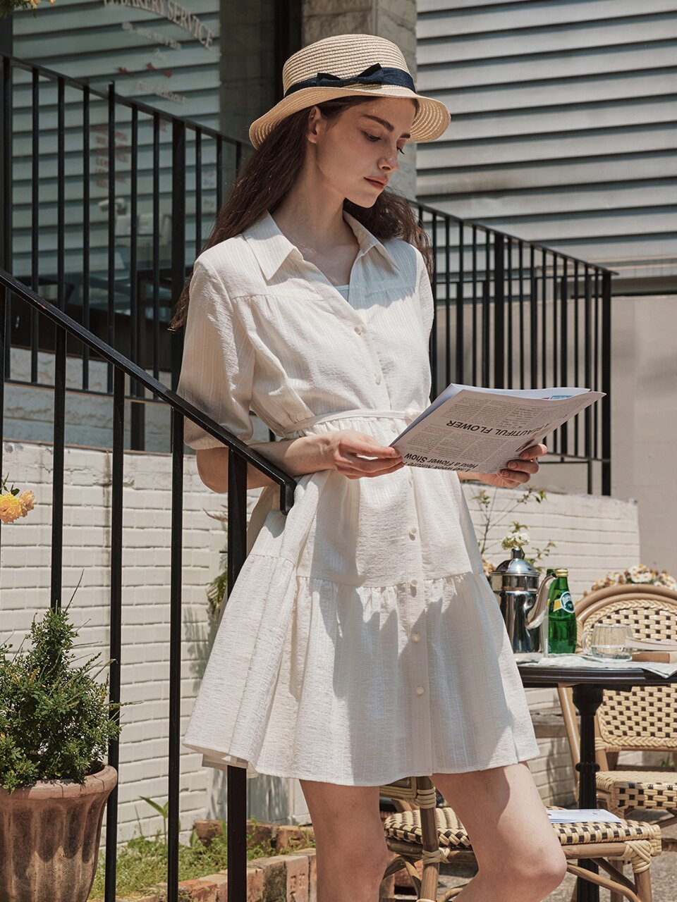 [2TYPE] 소프트 셔츠 원피스