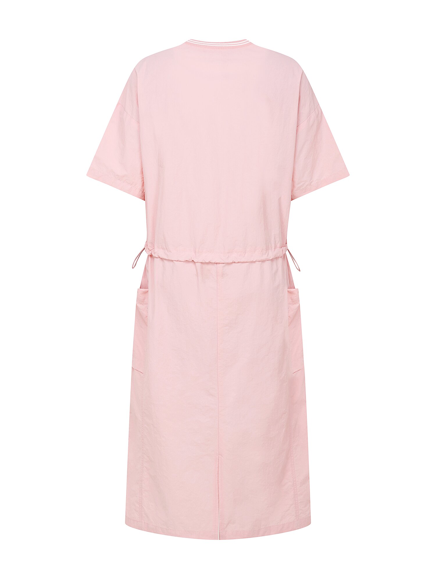 레터링 스트링 브이넥 원피스 (PINK)