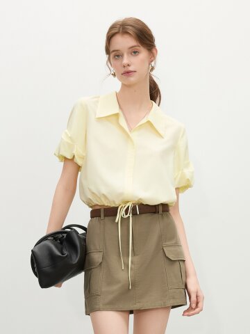 WD_Puff sleeve collar blouse_3color
