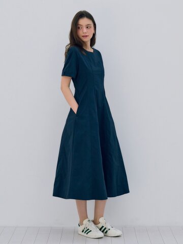 MET sweet flare dress metapher navy