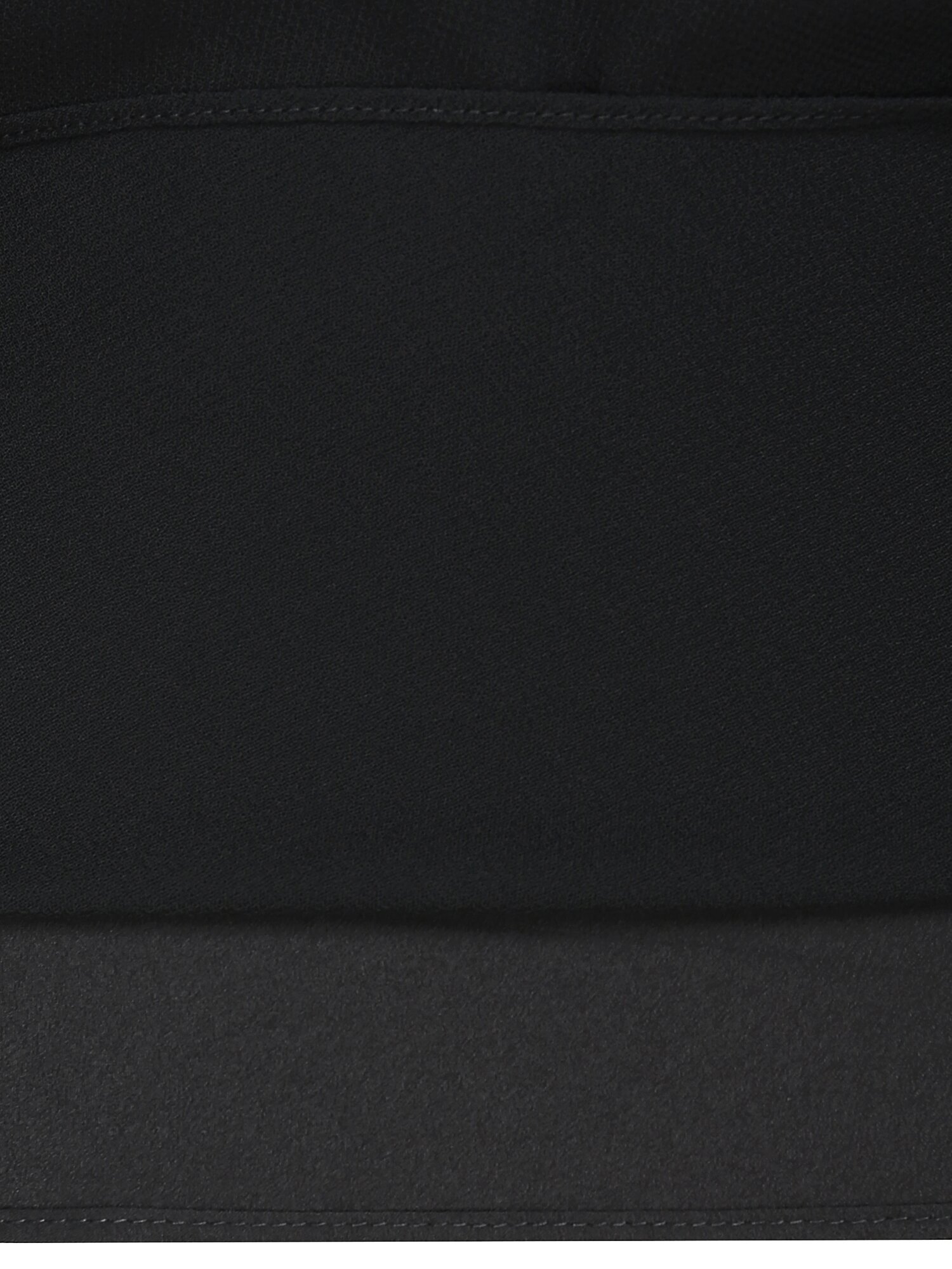 러플 케이프 브이넥 플레어 원피스 (BLACK)