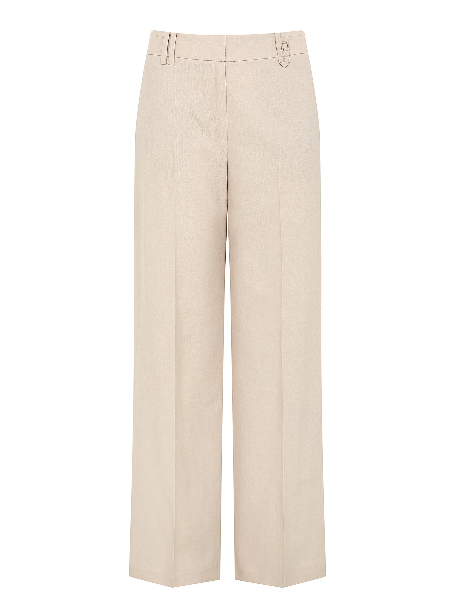 버클 장식 와이드 팬츠 (BEIGE)