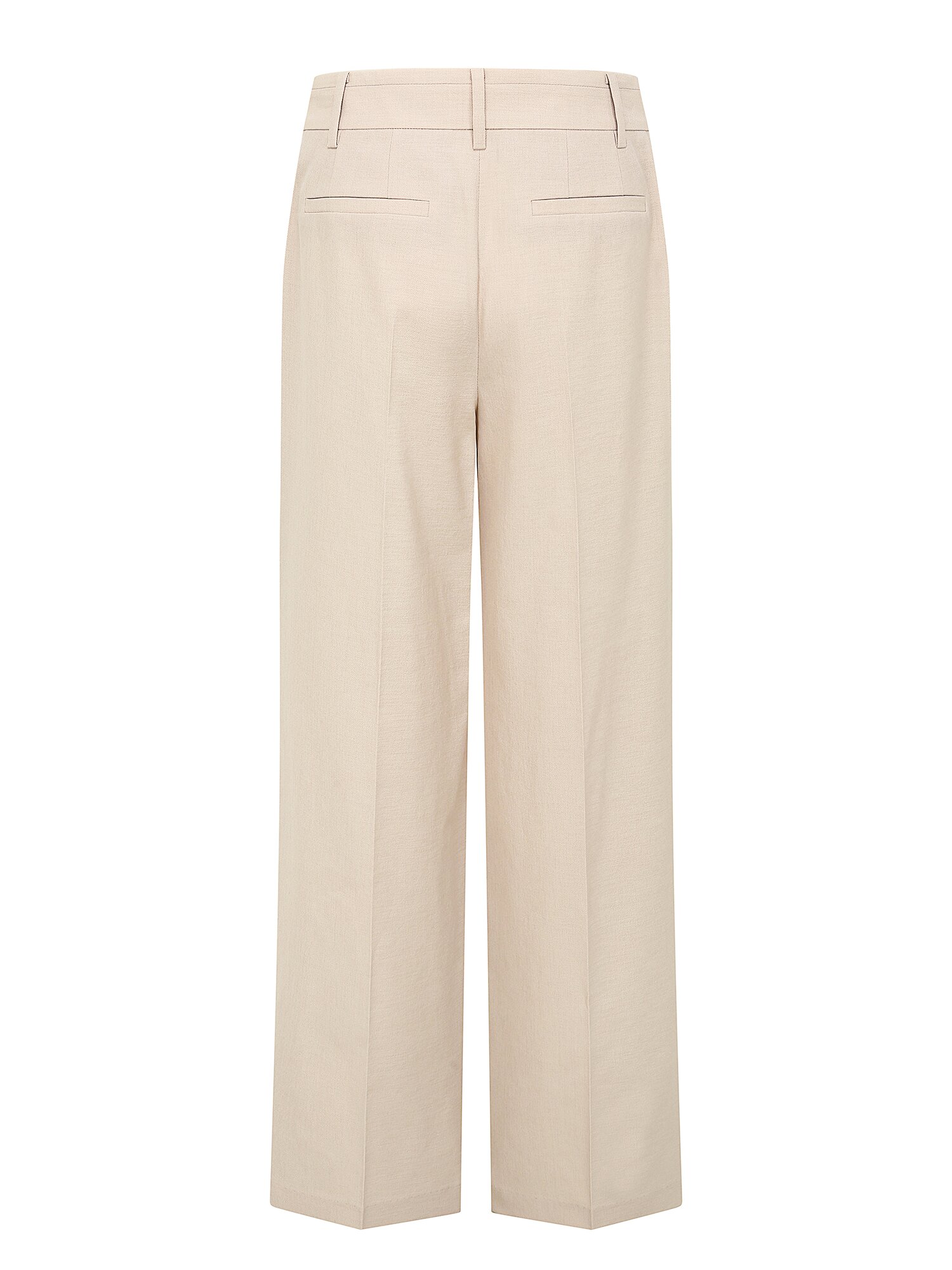 버클 장식 와이드 팬츠 (BEIGE)