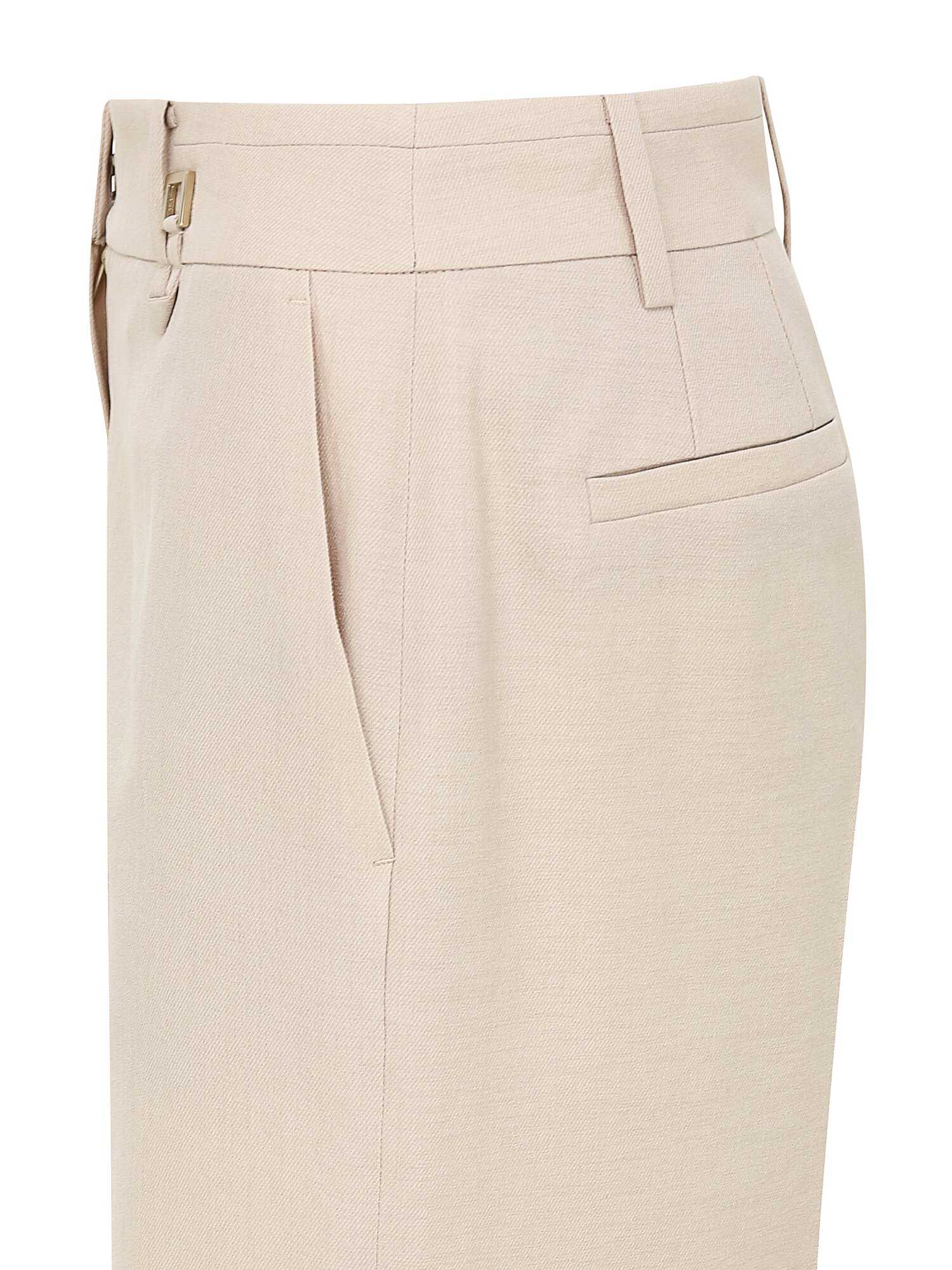 버클 장식 와이드 팬츠 (BEIGE)