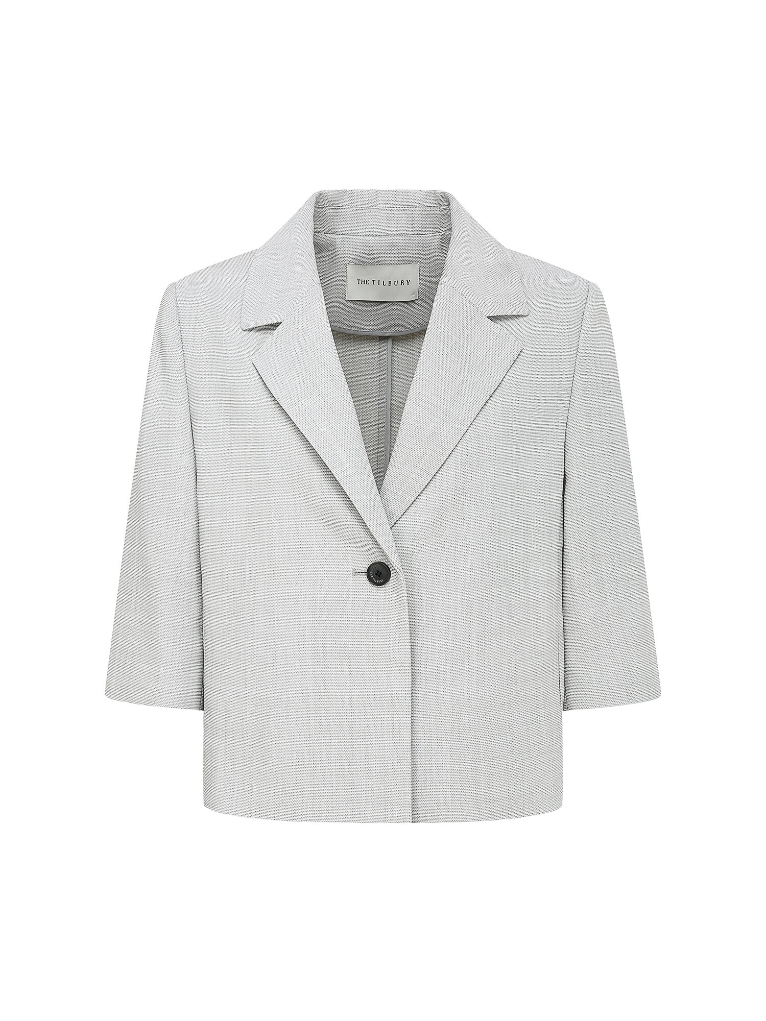 롤업 하프 슬리브 싱글 재킷 (LIGHT GREY)