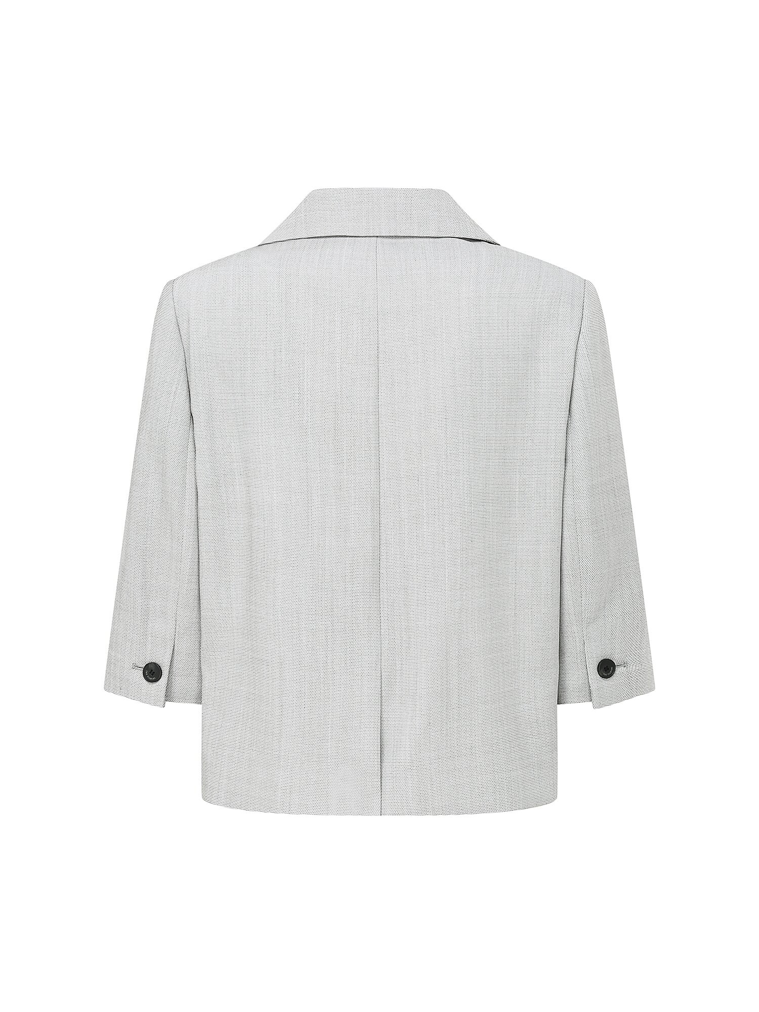 롤업 하프 슬리브 싱글 재킷 (LIGHT GREY)