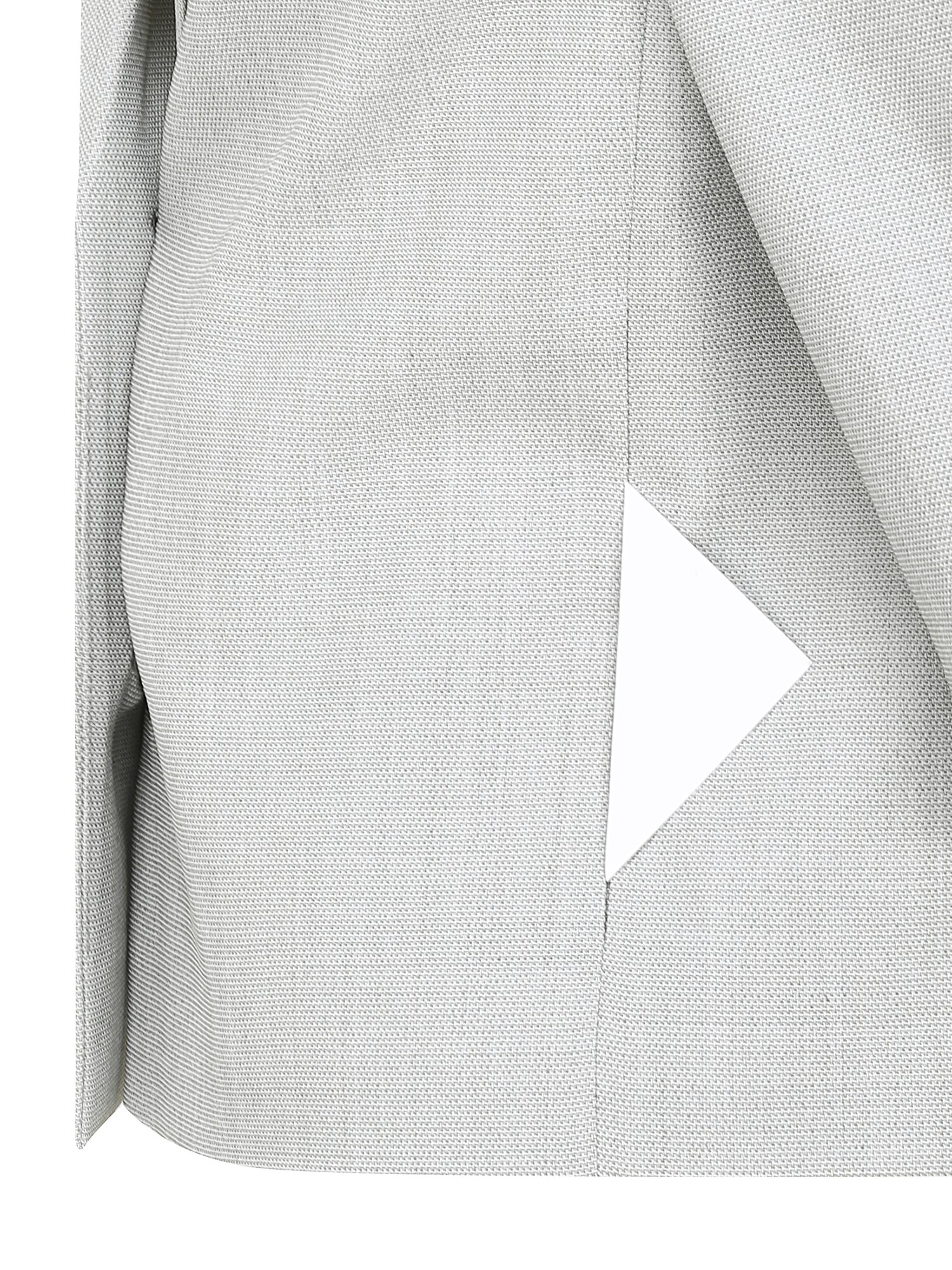 롤업 하프 슬리브 싱글 재킷 (LIGHT GREY)