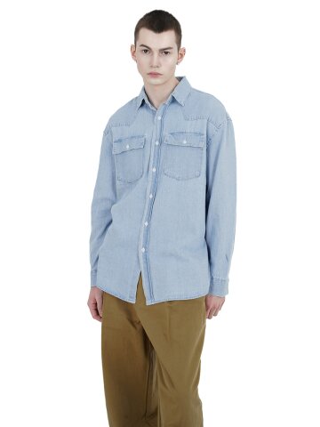 노르딕 웨스턴 데님 셔츠 라이트블루/M251TP01LT