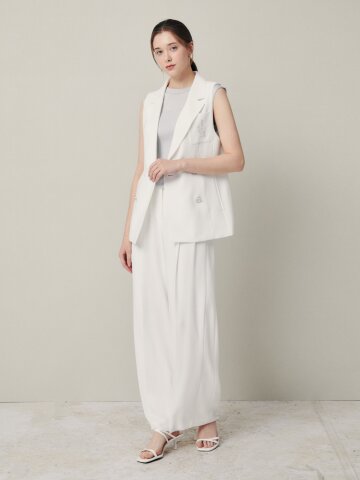 플루이드 실루엣 와이드 팬츠 