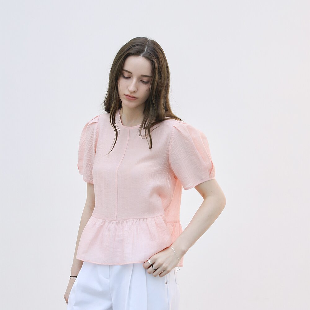 텐셀 하프 뷔스티에 블라우스세트