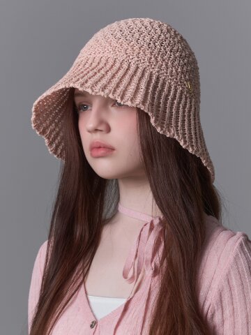 여름 웨이브 니트햇 비엘라 (4 colors)