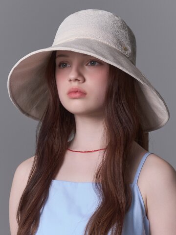와플 텍스처 리본 플로피햇 로노이 (3 colors)