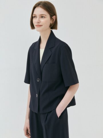 루즈핏 언밸런스 셔츠 재킷 