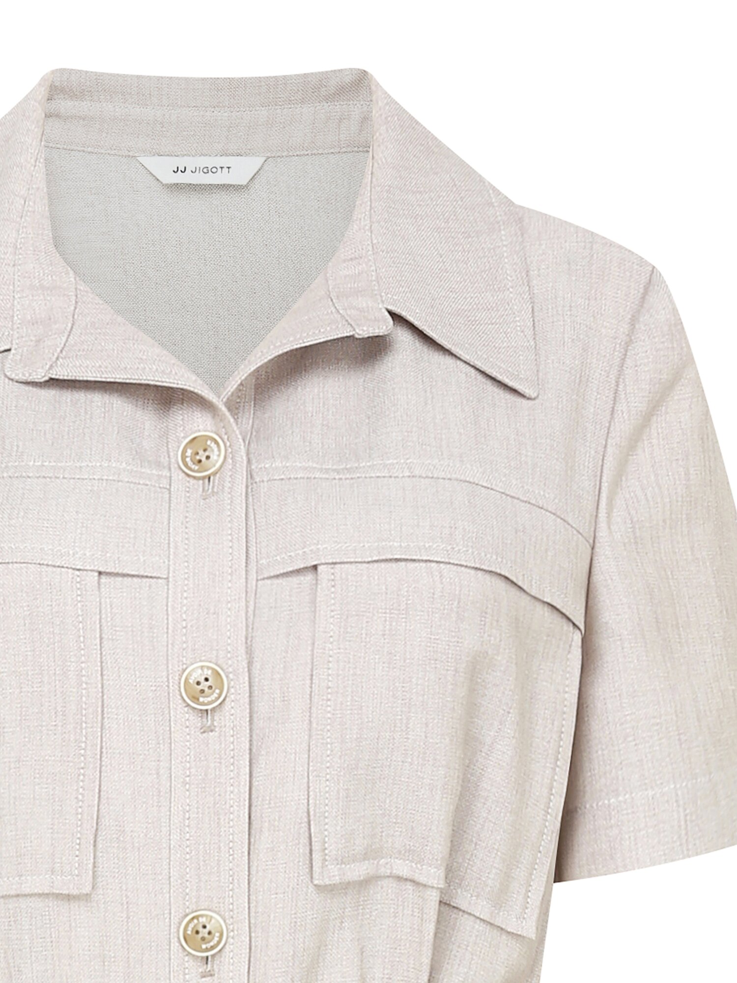 린넨 백 플랩 밴딩 점프 수트 (BEIGE)