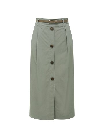 버튼 장식 슬릿 H라인 스커트 