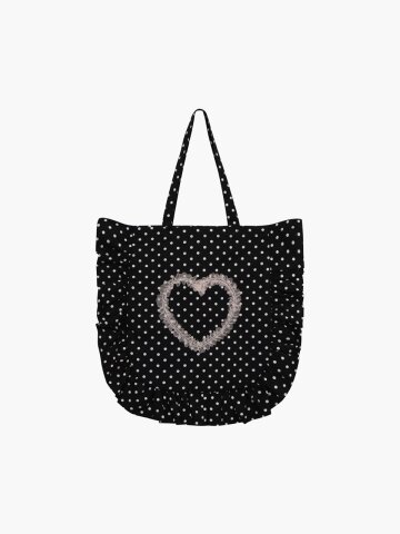 LOVELY DOT RUFFLE BAG_BLACK