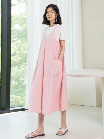 LS_Loose cool overall dress_2color