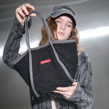 크라프얀 2WAY 토트백 크로스백 블랙 지브라