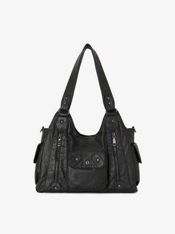 미녹 로사 스터드백 보부상가방 20대여자가방 대학생 가죽 쇼퍼백