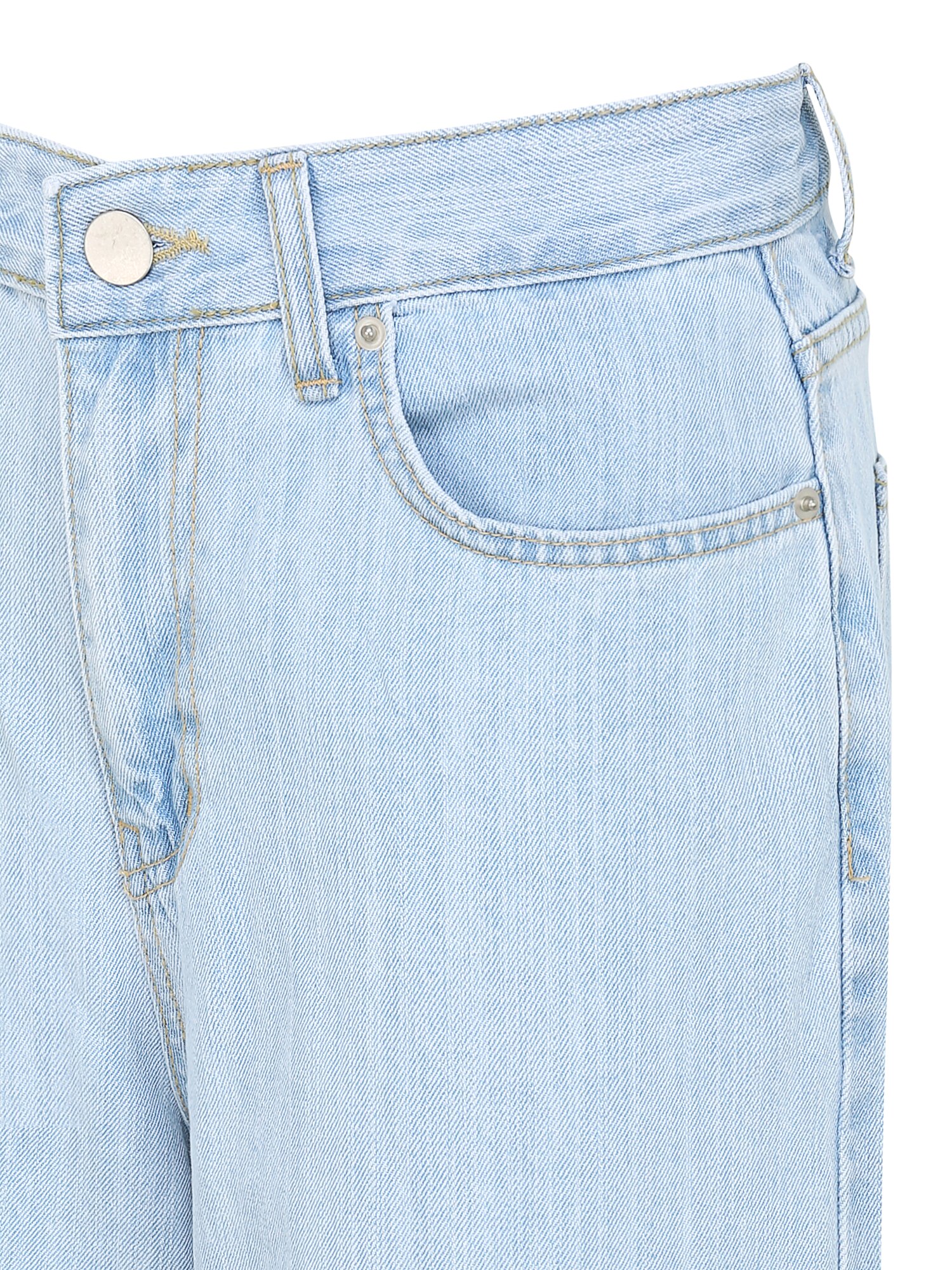 하이 웨이스트 와이드 데님 팬츠 (BLUE)