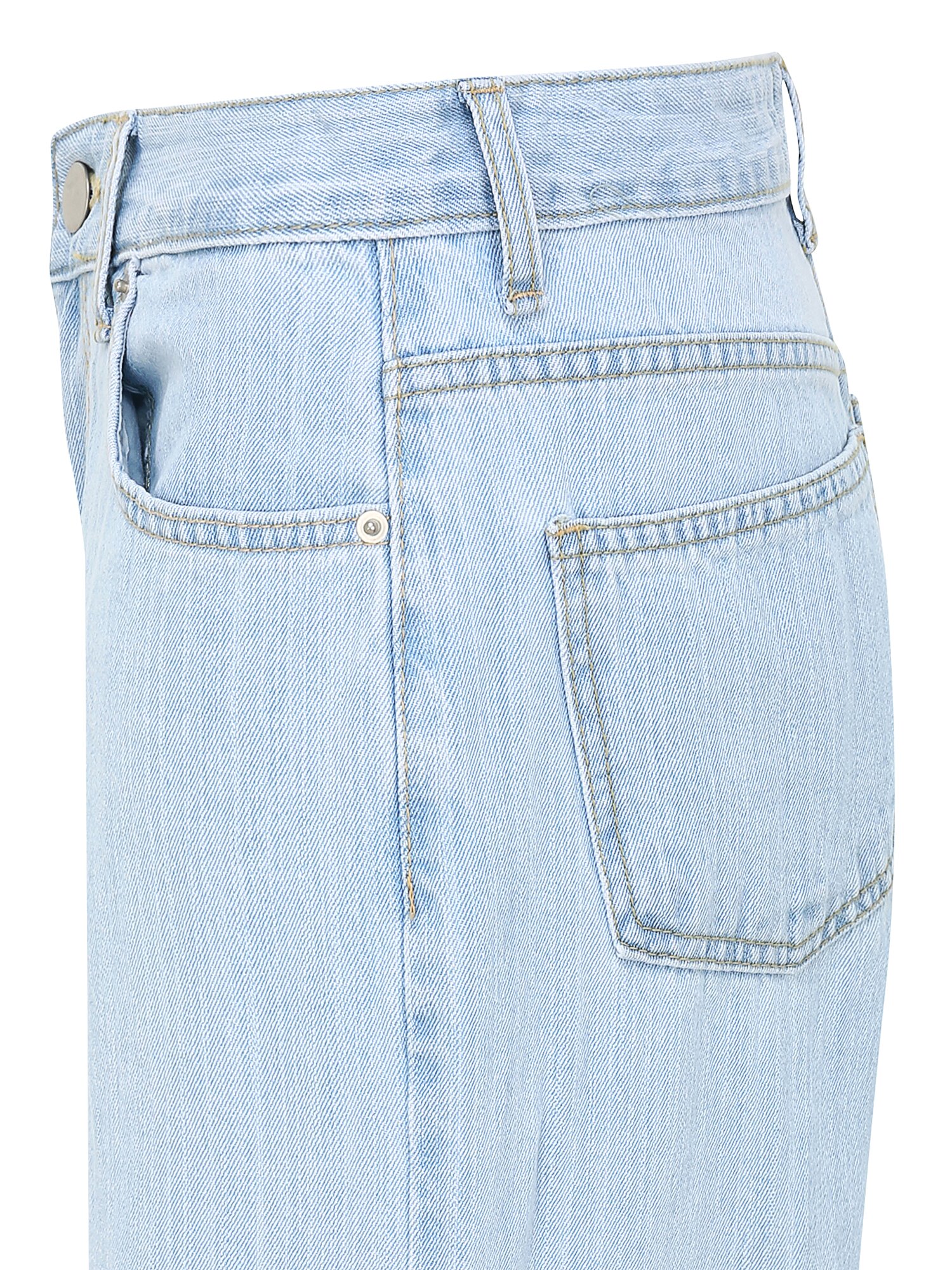 하이 웨이스트 와이드 데님 팬츠 (BLUE)