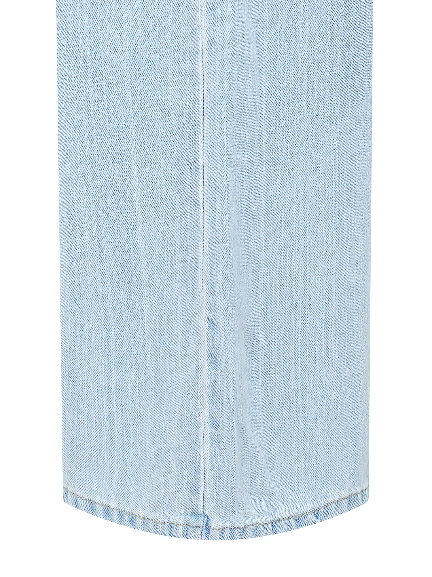 하이 웨이스트 와이드 데님 팬츠 (BLUE)