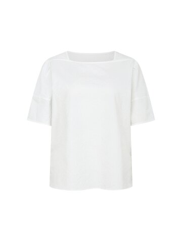 크링클 스퀘어넥 블라우스 (WHITE)