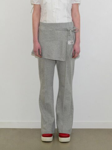 랩 스커트 트레이닝 팬츠 (Melange Gray)