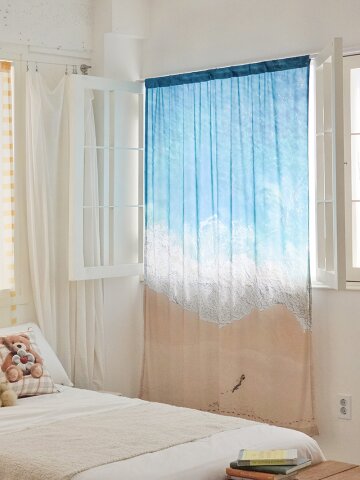 오션 쉬폰 커튼