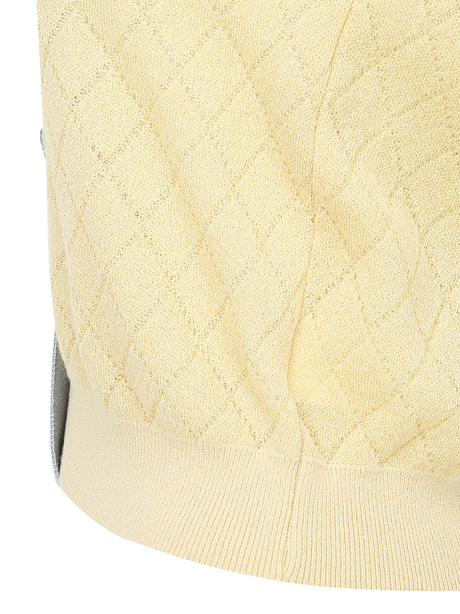 배색 다이아 스퀘어넥 니트 베스트 (LIGHT BLUE)