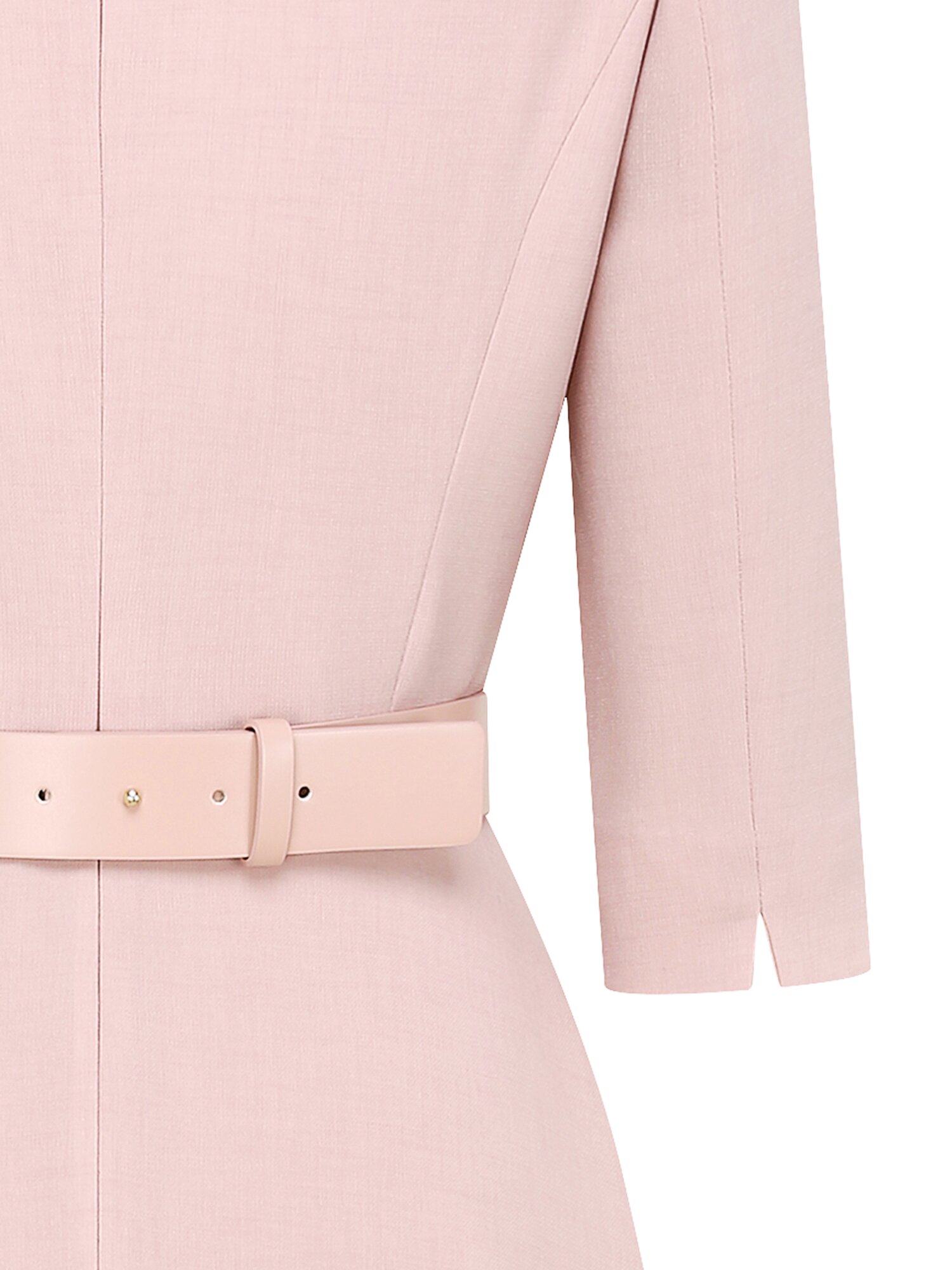 드레이프 피크드 라펠 원피스 (PINK)