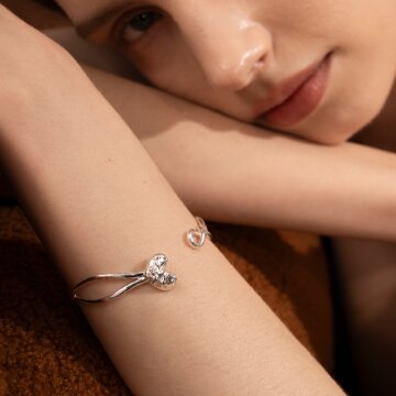 제이누이 트윈하트 팔찌 16~17cm