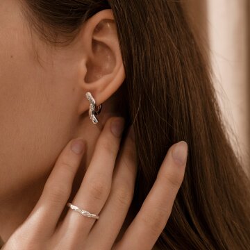 제이누이 웨이브 블룸 이어링