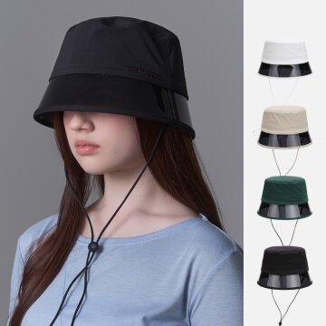 그린라벨 UV 챙 유니크 숏 버킷햇 사란더 (4 colors)