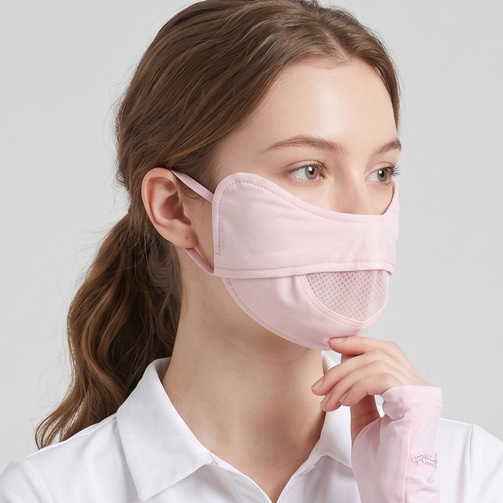 러이셀 골프 스포츠 숨쉬기 편한 자외선차단 마스크