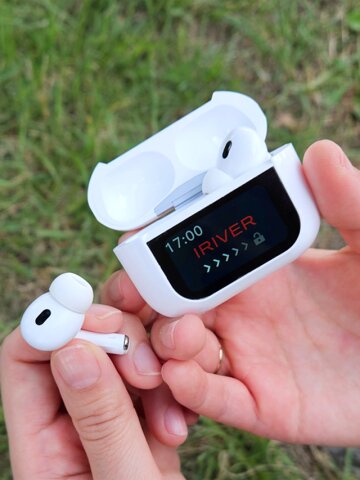 아이리버 프리미엄 LCD 크래틀 무선 ANC 이어폰 TWS IB-P1