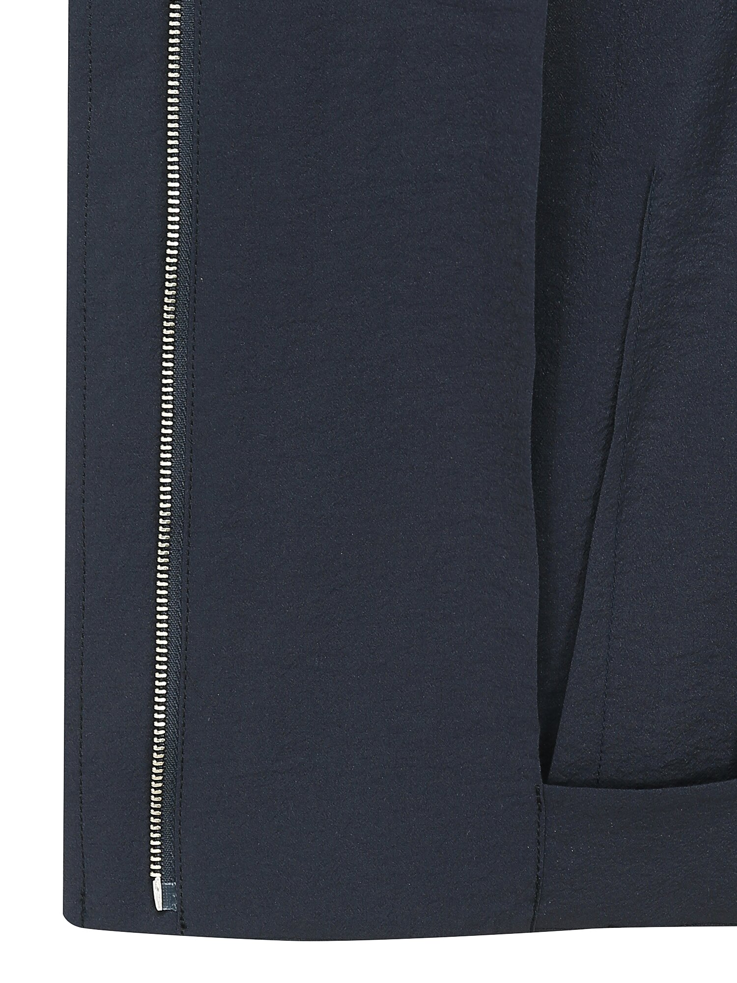 오픈 칼라 집업 셔츠 재킷 (DARK NAVY)