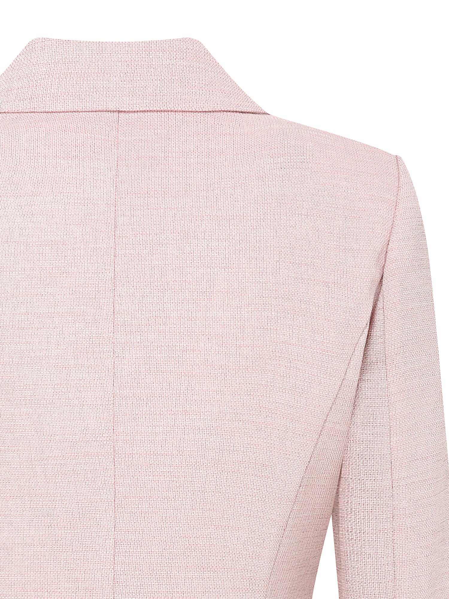 피크드 라펠 사선 버튼 재킷 (MELANGE PINK)