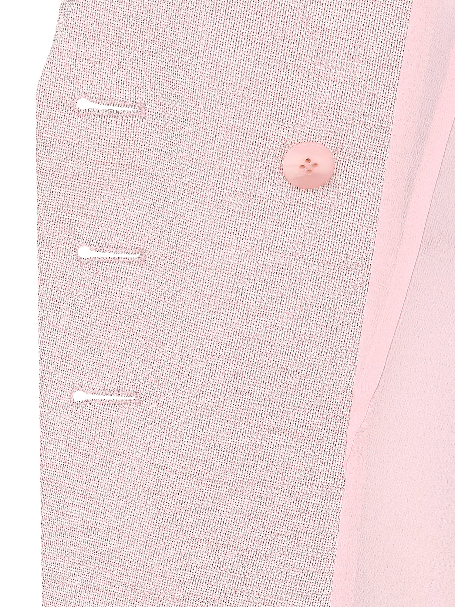 피크드 라펠 사선 버튼 재킷 (MELANGE PINK)