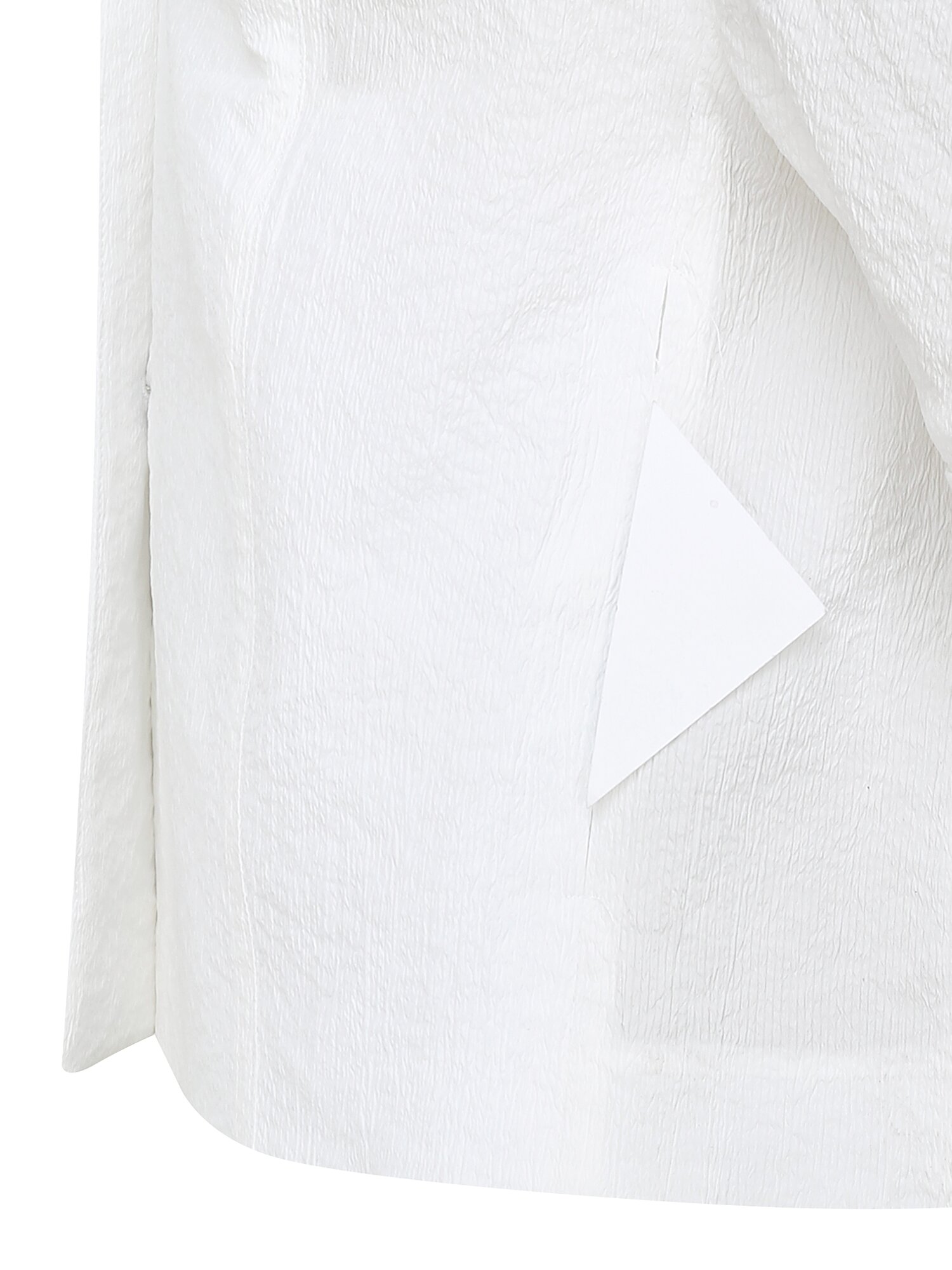 루즈핏 칼라리스 라펠 재킷 (WHITE)