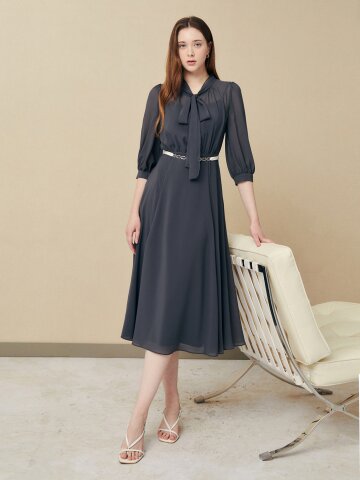 소프트 페미닌 시폰 드레스 