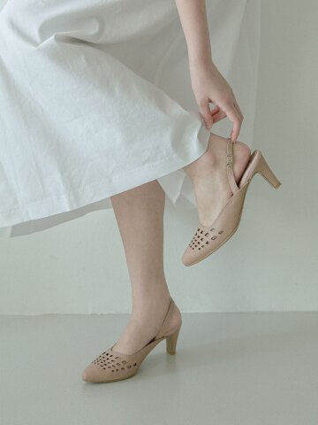 천연가죽 제인 스틸레토 슬링백 국내수제화 GIS-21201