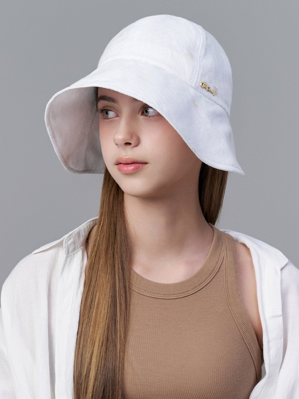 린넨 트로피칼 쟈카드 보닛햇 알레스 (2 colors)