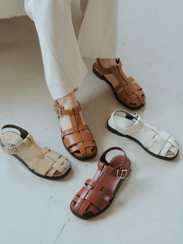 ljh004-7 Cross Strap Sandals - 4 Colors