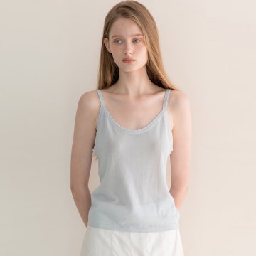 String knit top - Sky Blue